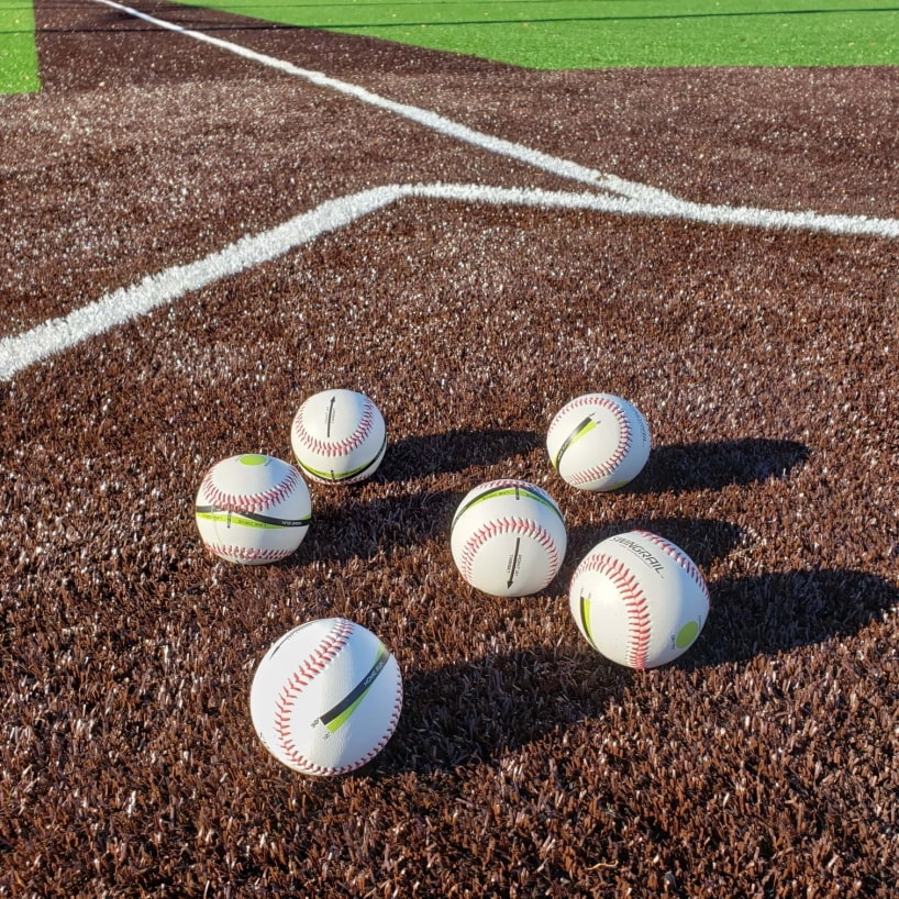 6 launch angle tee training baseballs