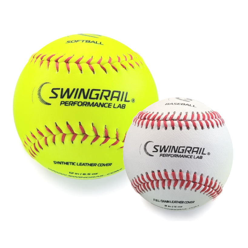12 BASEBALLS OR 12 SOFTBALLS SWINGRAIL Swing Trainer