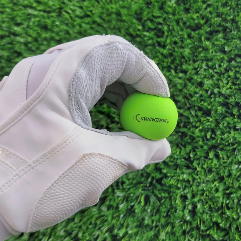foam mini ball shown in players hand