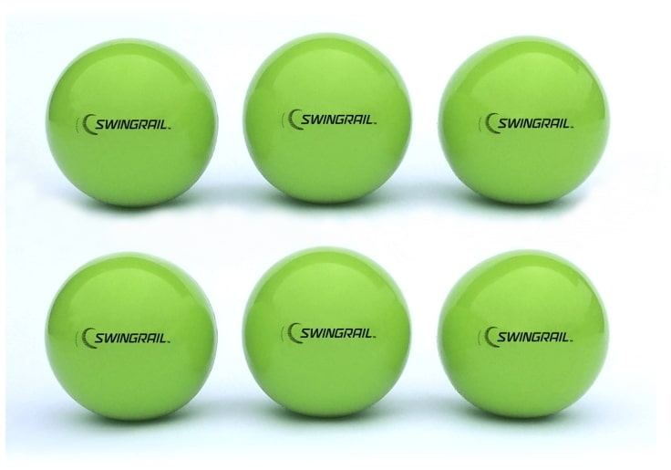 6 weighted balls (green, swingrail logo)
