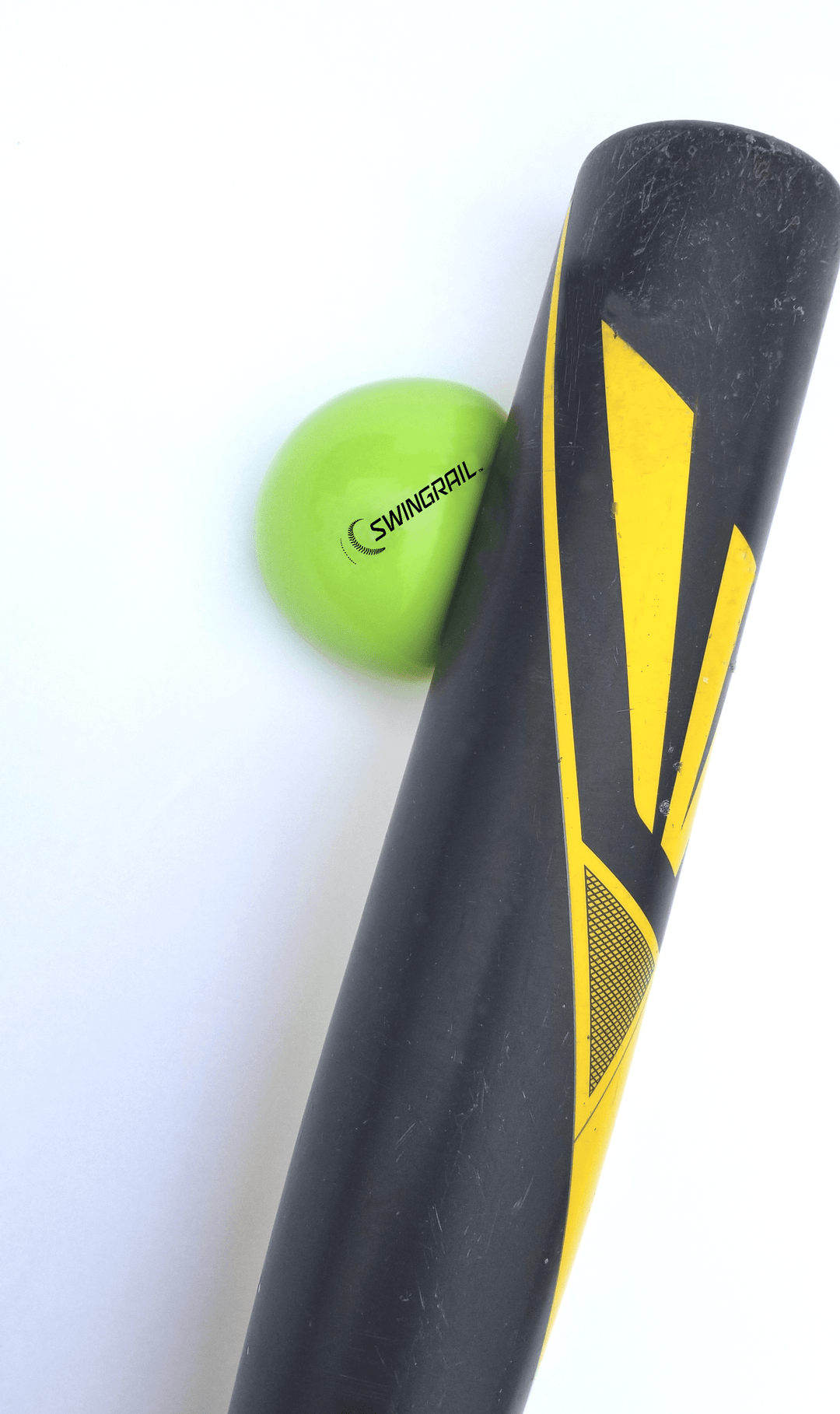 Weighted training baseball and baseball bat