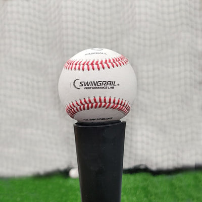 baseball shown on tee