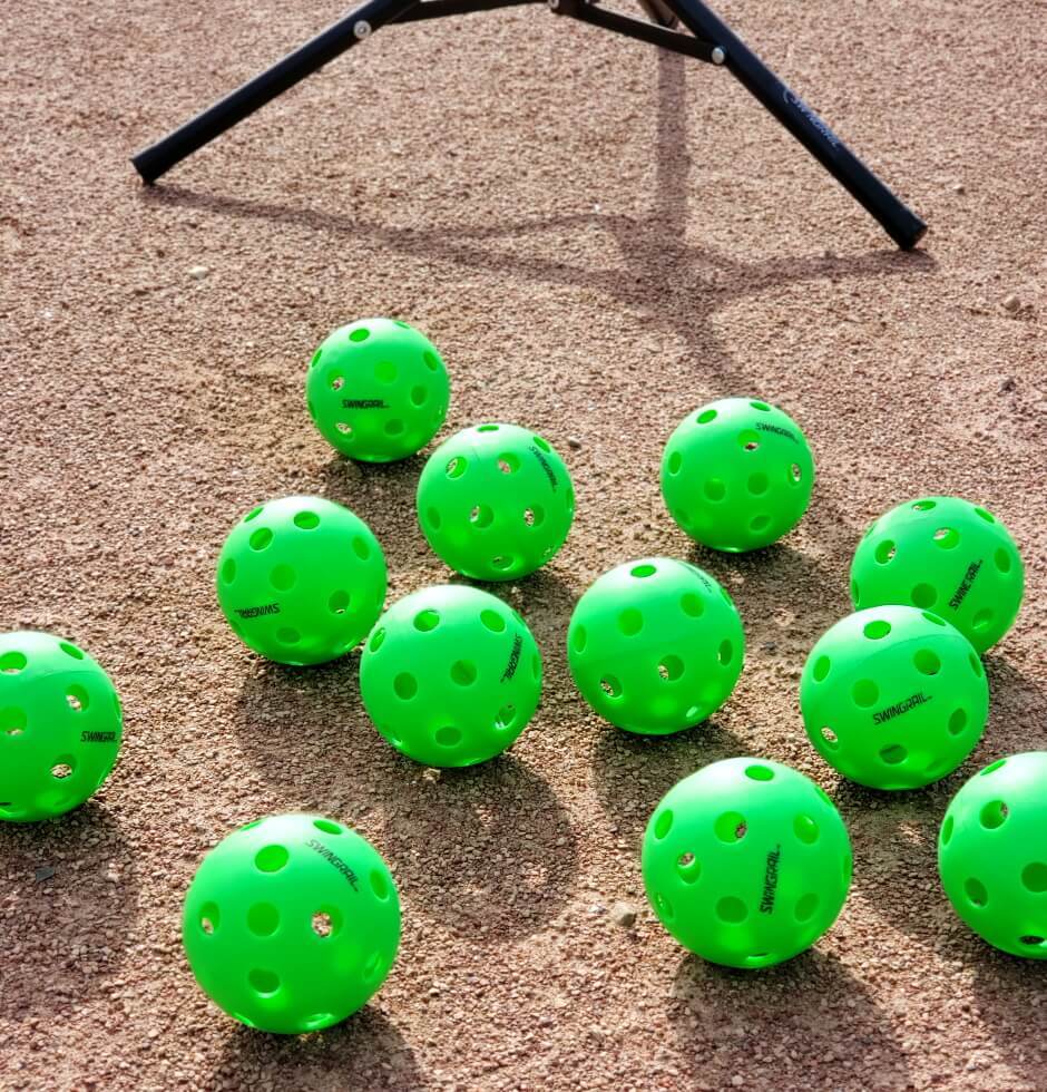 Pvc Comp Ball PLASTIC TRAINING BALLS – SWINGRAIL Swing Trainer